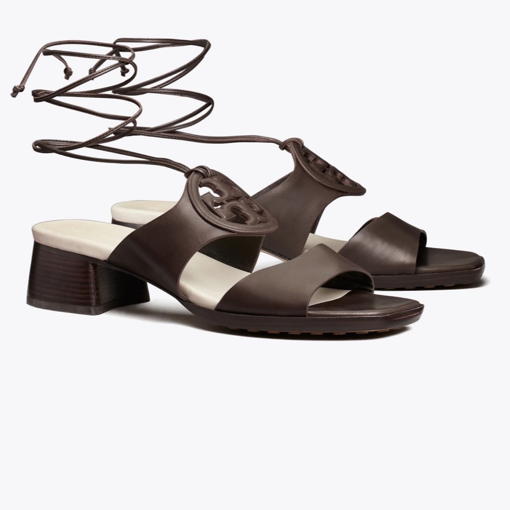 Tory Burch  BOMBÉ MILLER HEEL SANDAL In Coconut & New Ivory Size 11 NIB - Picture 5 of 5